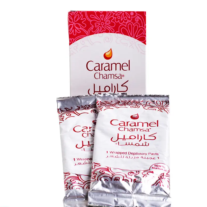 Caramel 2 Wrapped Depilatory Pastes 90g x Pack of 2