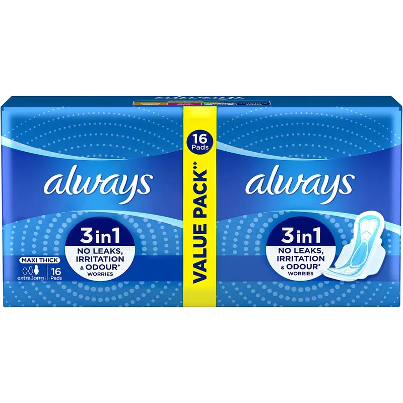 Always Pack of 14 Extra Long Maxi Thick Pad