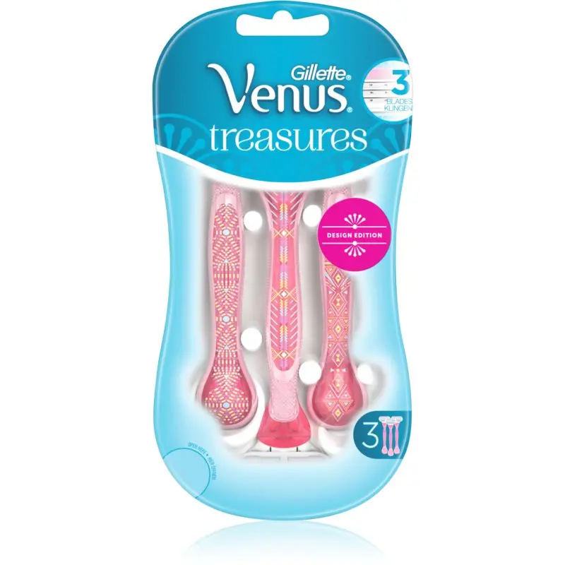 Simply Venus Treasures Disposable Razors Pink 3 Pcs
