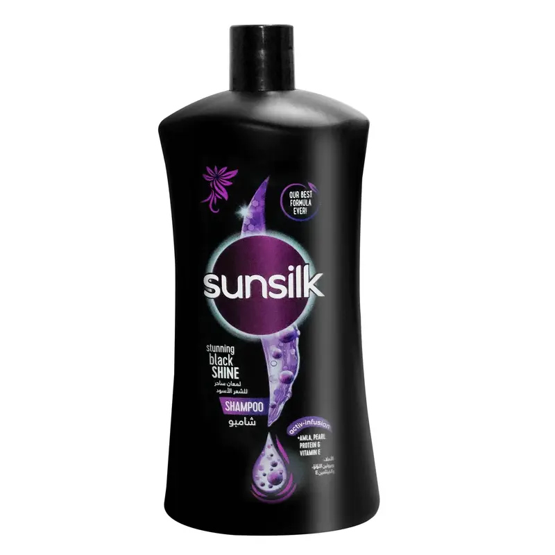 SUNSILK SHAMPOO BLACK SHINE 2IN1 1L