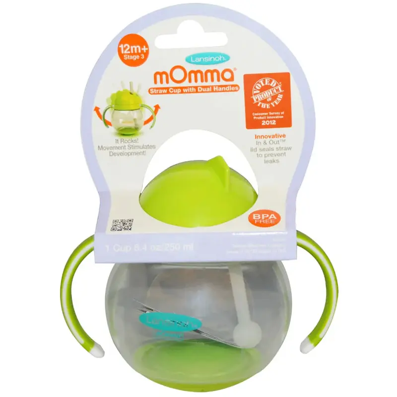 Cup with Straw & Dual Handles