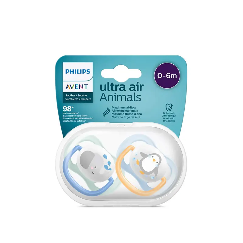 Ultra Air Pacifier 0-6M - Pack of 2