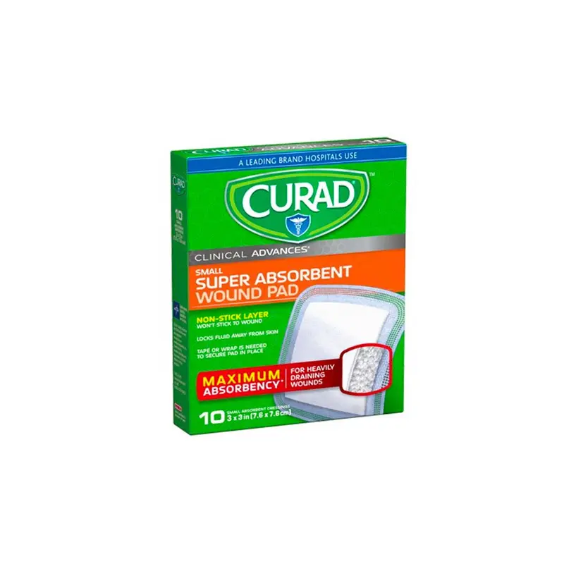 Clinical Advances Super Absorbent Small Wound Pads Box of 10