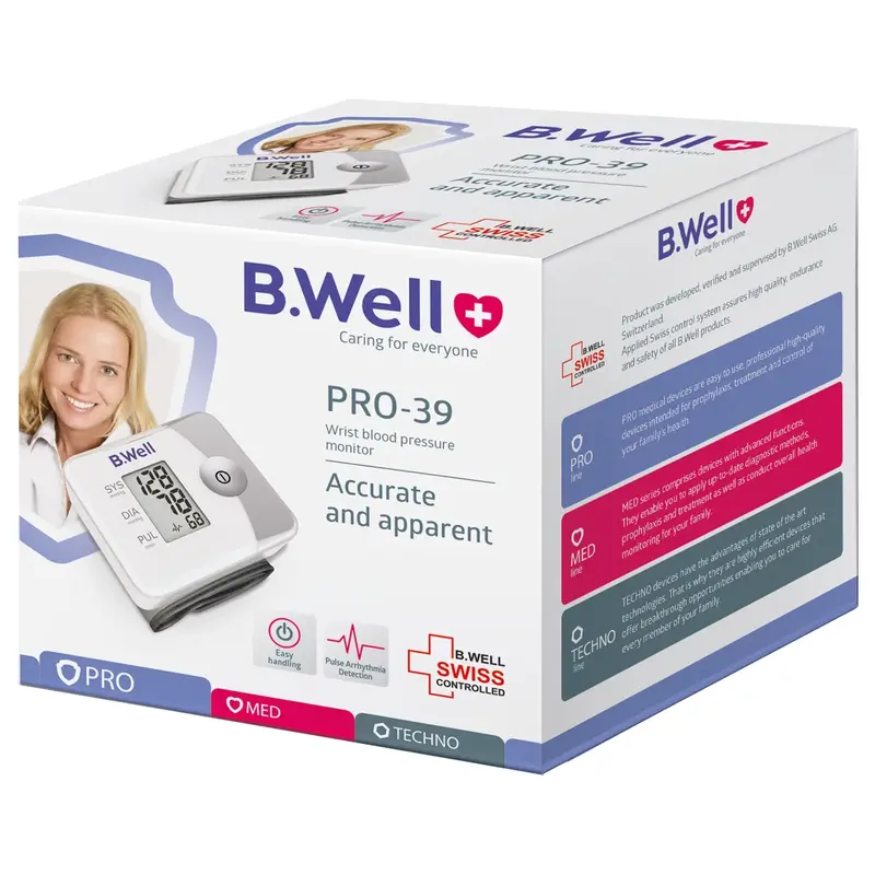 Digital Wrist blood pressure monitor PRO-39