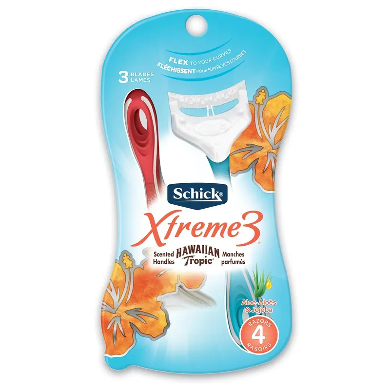 Xtreme 3 Razors for Women Hawaiian Tropic Scented