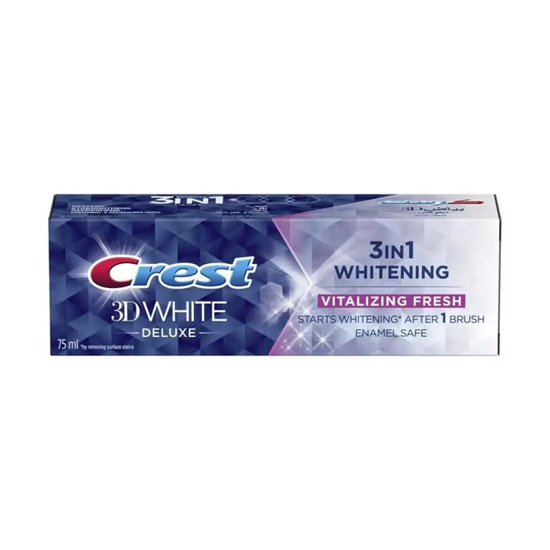 3D White 3 In 1 Whitening Vitalizing Fresh Toothpaste 75ML