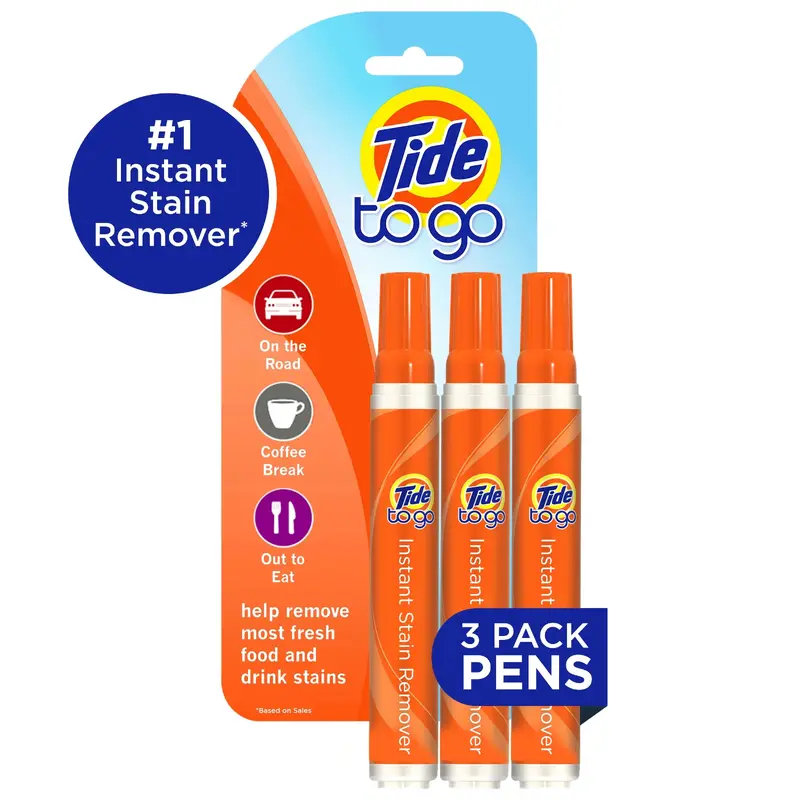 Tide To Go Instant Stain Remover Pen  3 pens  30 ml