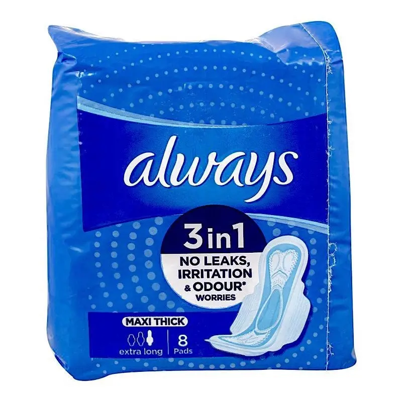 Always Maxi Thick 3 in 1 Extra Long 8 Pads