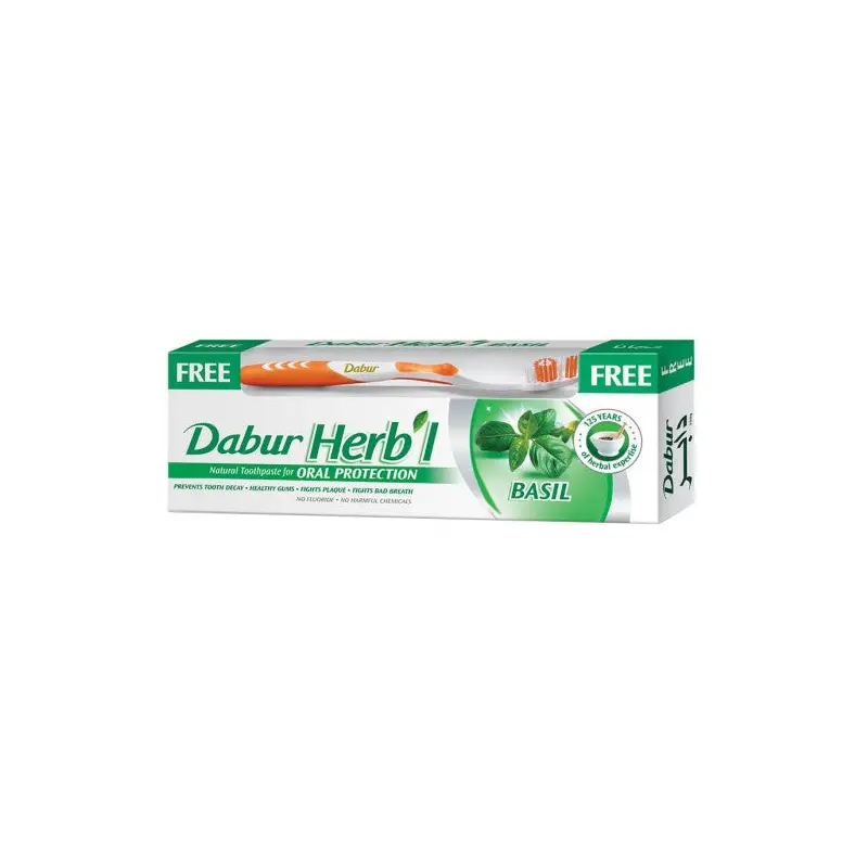 Basil Toothpaste with brush 150g