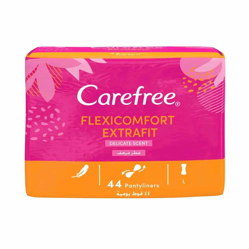 Carefree Flexi Comfort Extrafit Delicate Scanted Pantyliner 44 Pieces