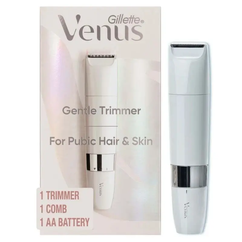 Venus Female Pubic Hair & Skin Trimmer with Skin-Smoothing Exfoliant