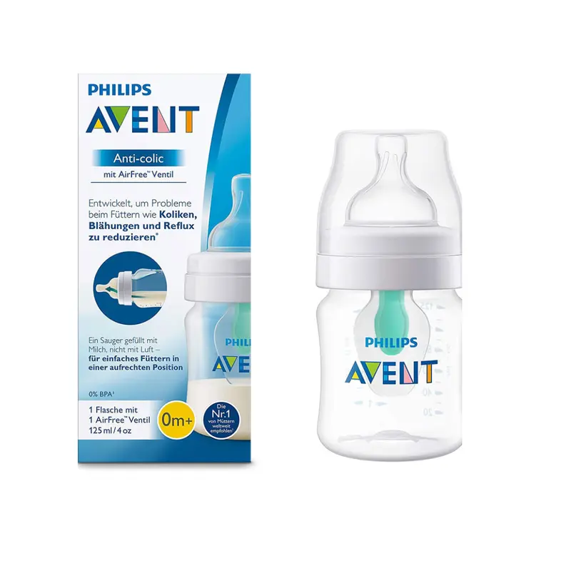 125ml 0m+ Baby Bottle Anti Colic AirFree
