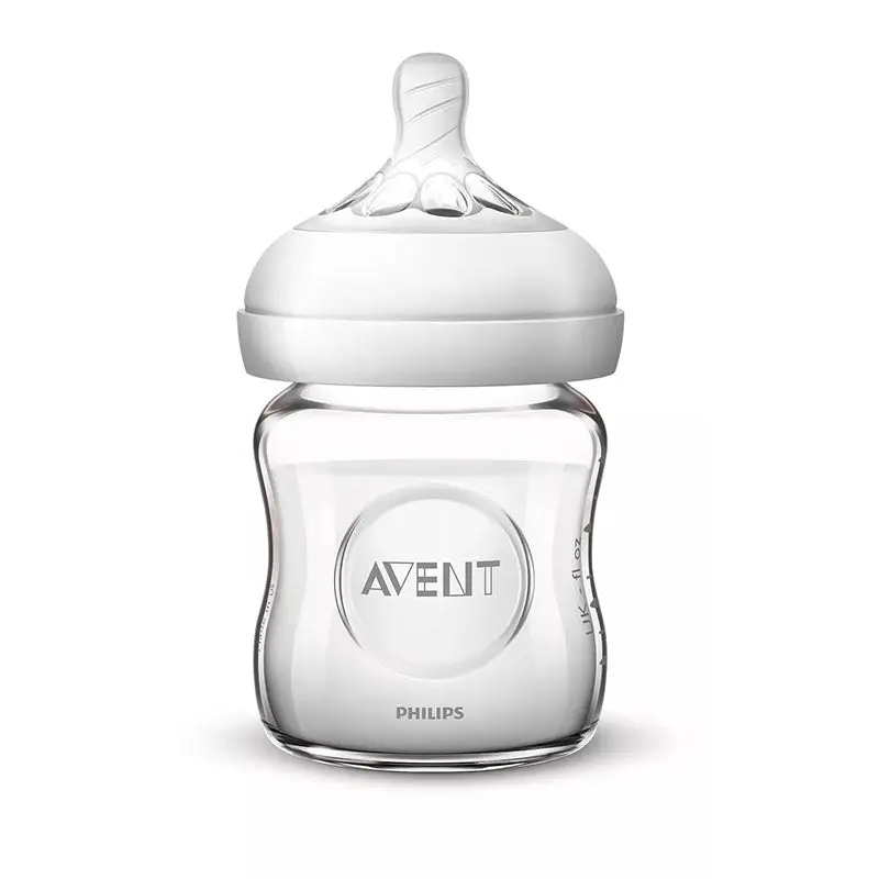 Natural glass baby bottle  120ml om+