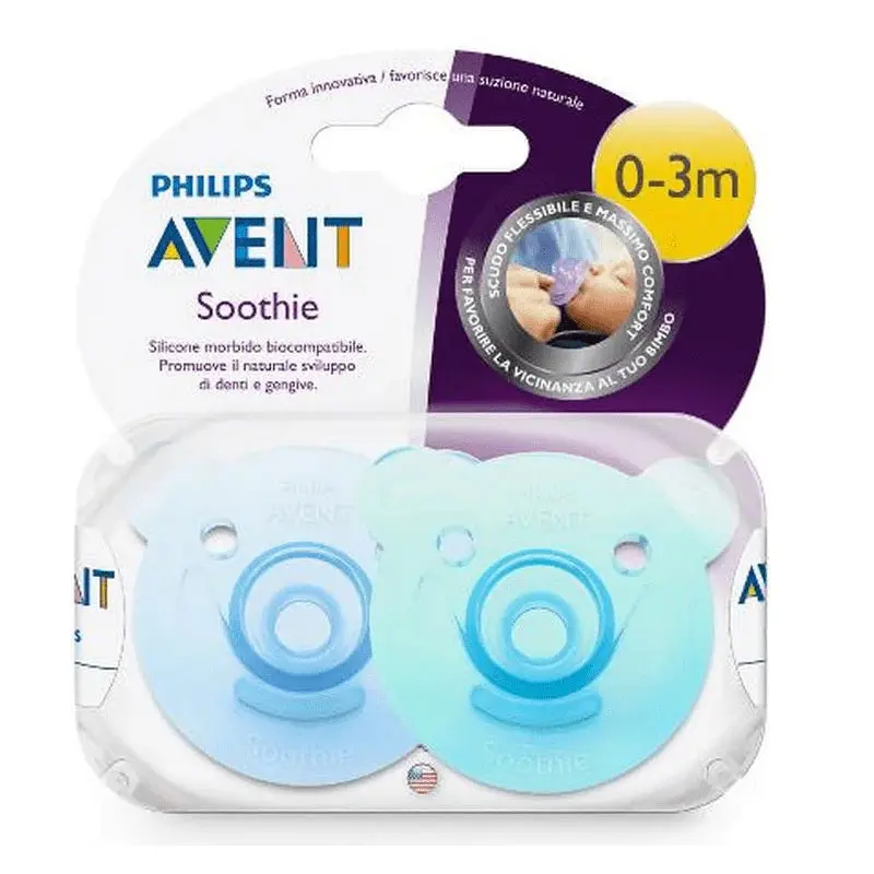 Soother Silicon 0-3M Boys X2