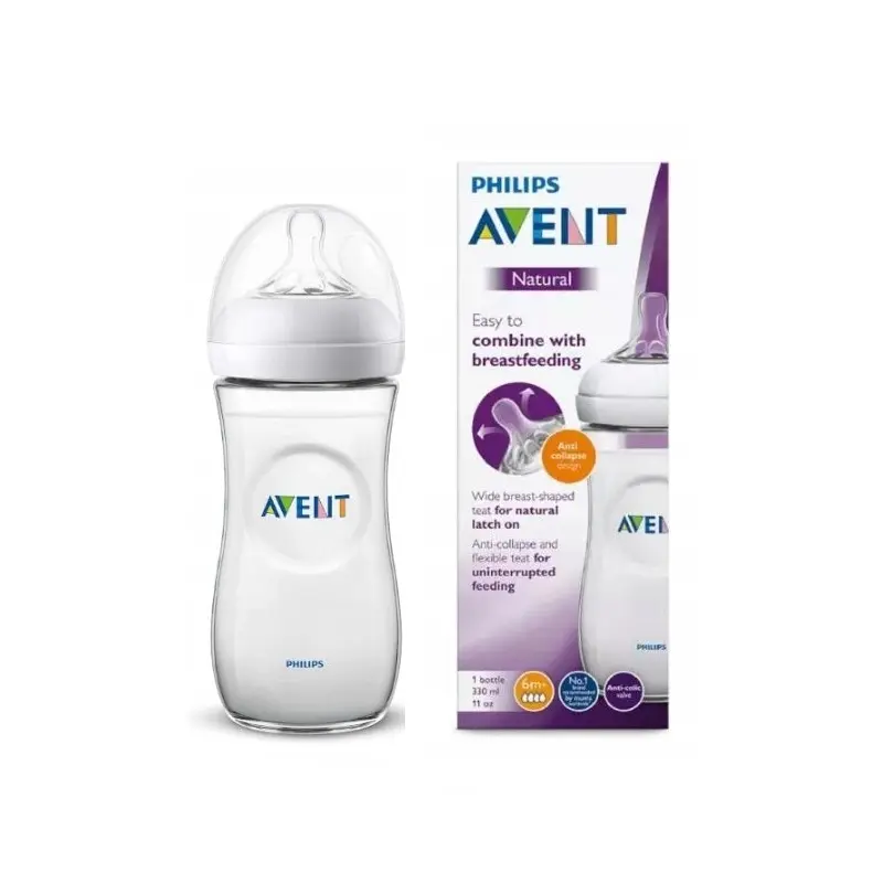 Avent Natural Feeding Bottle 6m+