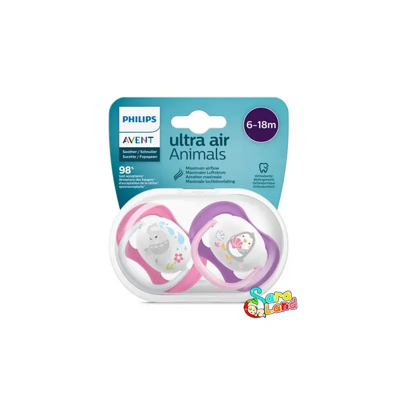 Ultra Air Deco Plus Mixed Pacifier,18m