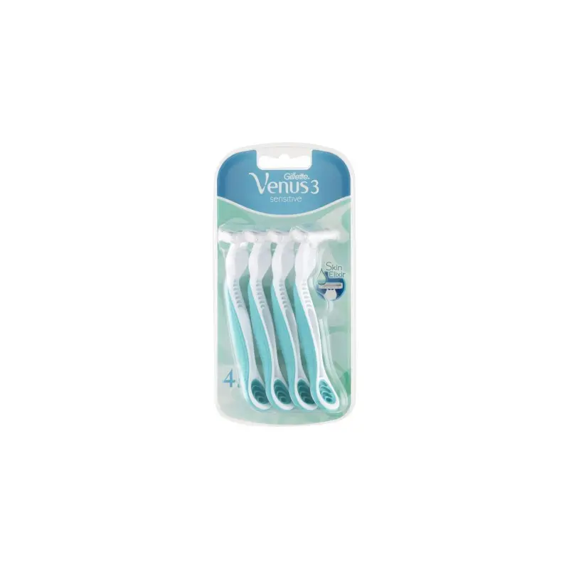Venus 3 Sensitive Disposable Razors 4 Pcs