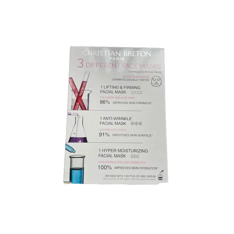 3 Different Face Masks 3 X 20ml
