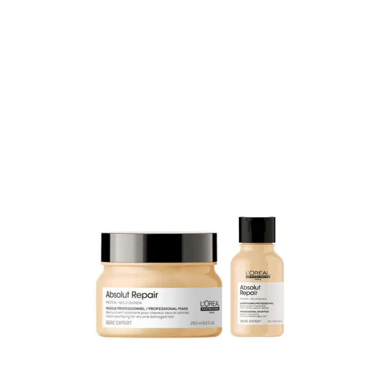 Absolut Repair Mask and Travel Size Shampoo Copack
