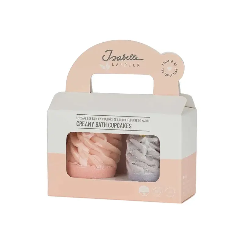 2 Cream Bath Cupcakes