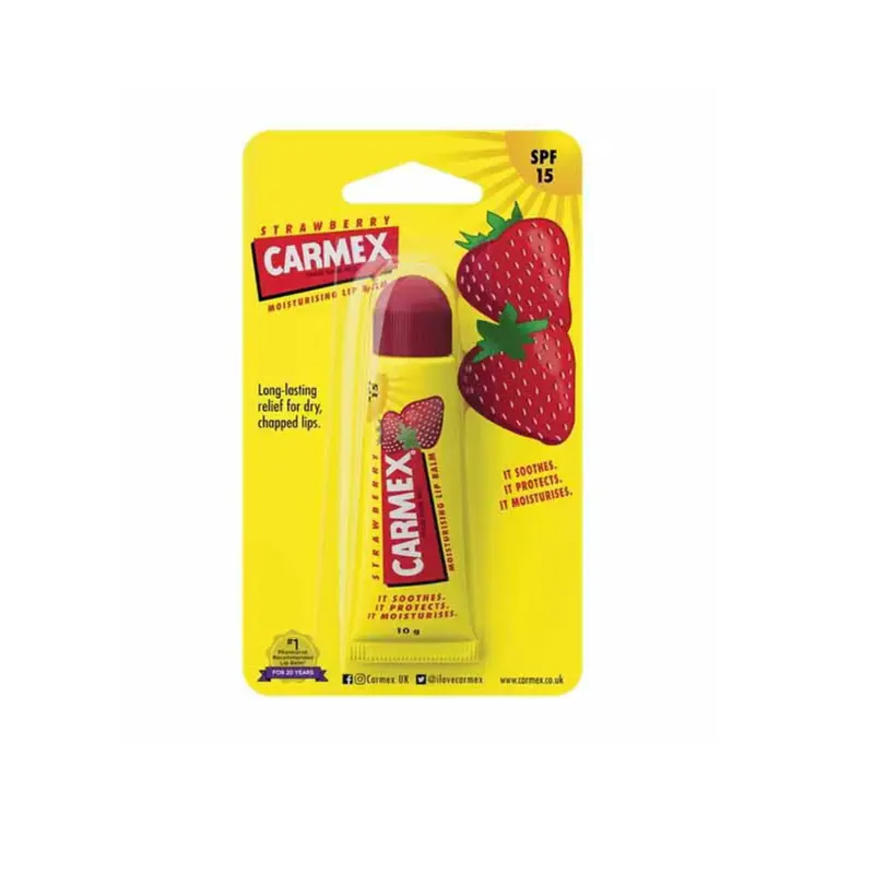 Strawberry Moisturising Lip Balm Tube SPF 15
