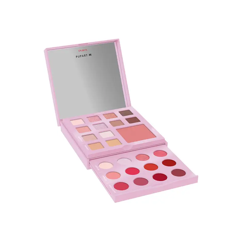 Pupart M  Make-Up Palette Pink With Glittery Colors