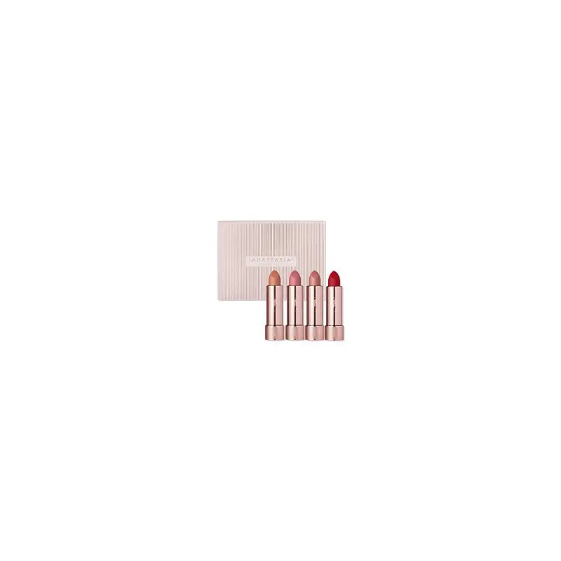 Deluxe Matte Lipstick Set - Peachy Nude, Hush Rose, Blush Brown, Roy