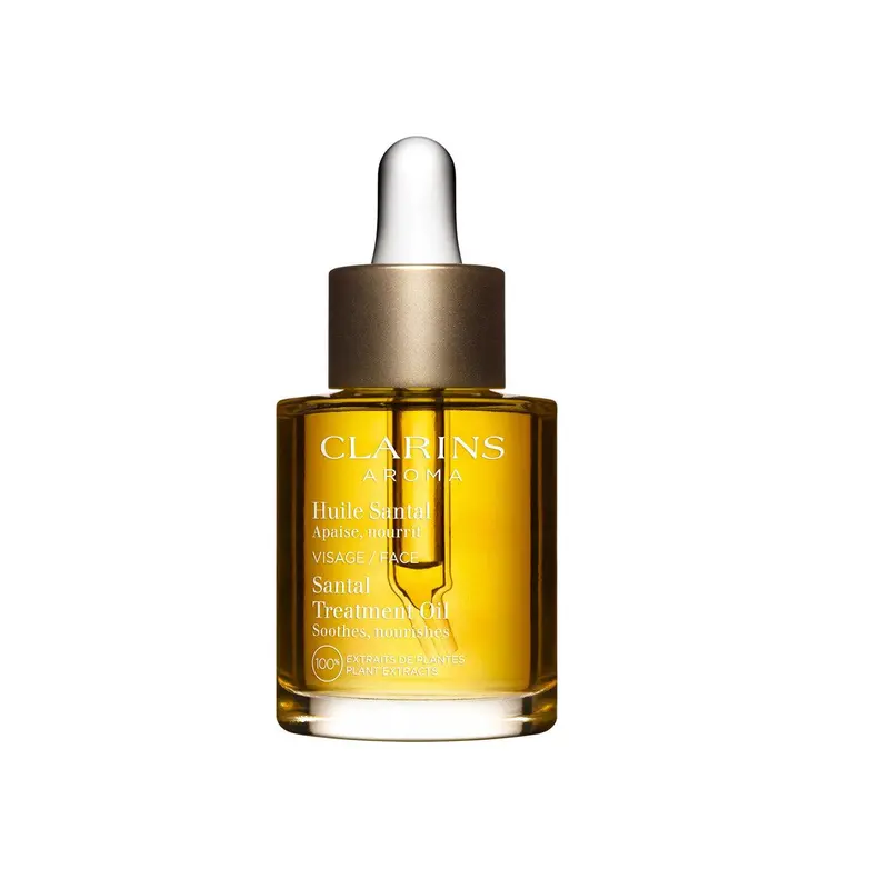 Santal Treatment Oil - Dry Skin - 100% Plant Extracts Natural Aromatic Scent with Essential Oils - Face