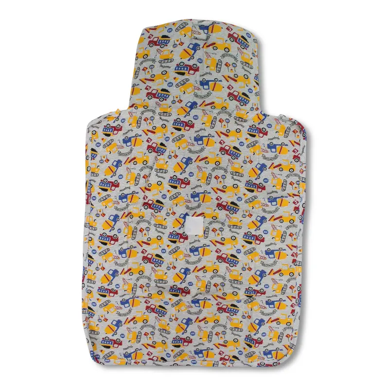 Baby Cotton Changing Mattress  Grey with Vehicles Print