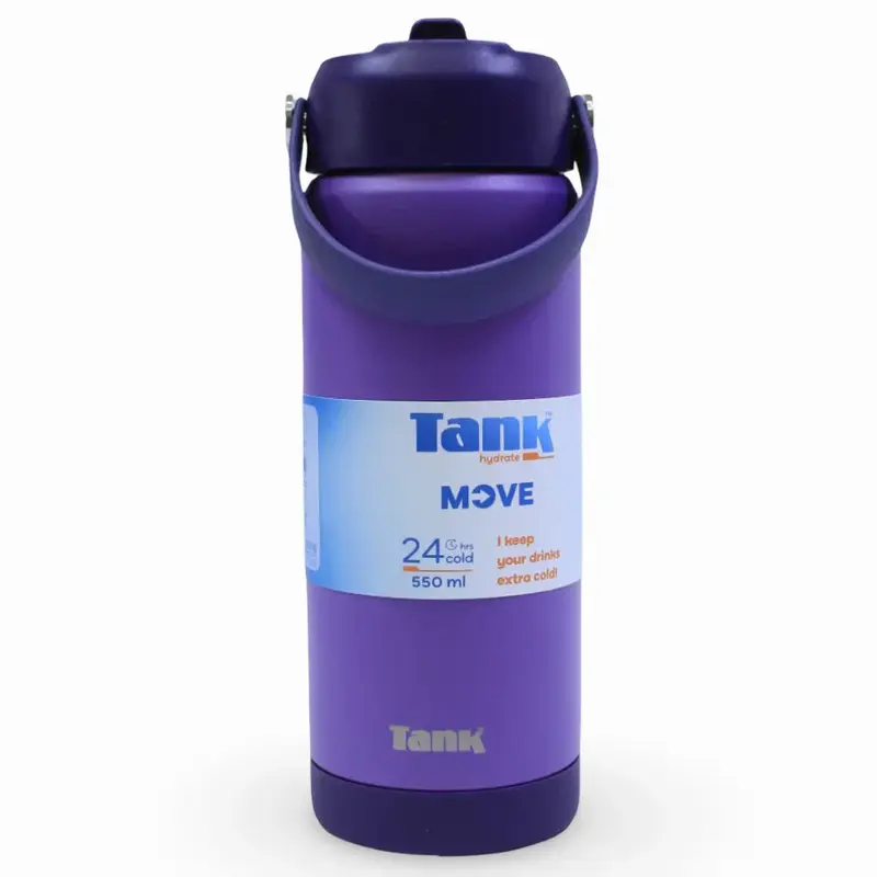 Tank Insulated Stainless Steel Water Bottle 550ml  Grape