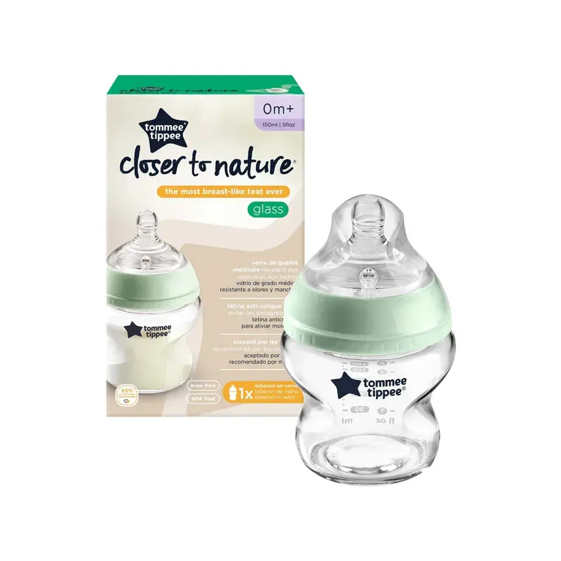 Tommee Tippee Closer to Nature Glass Feeding Bottle - 150ml