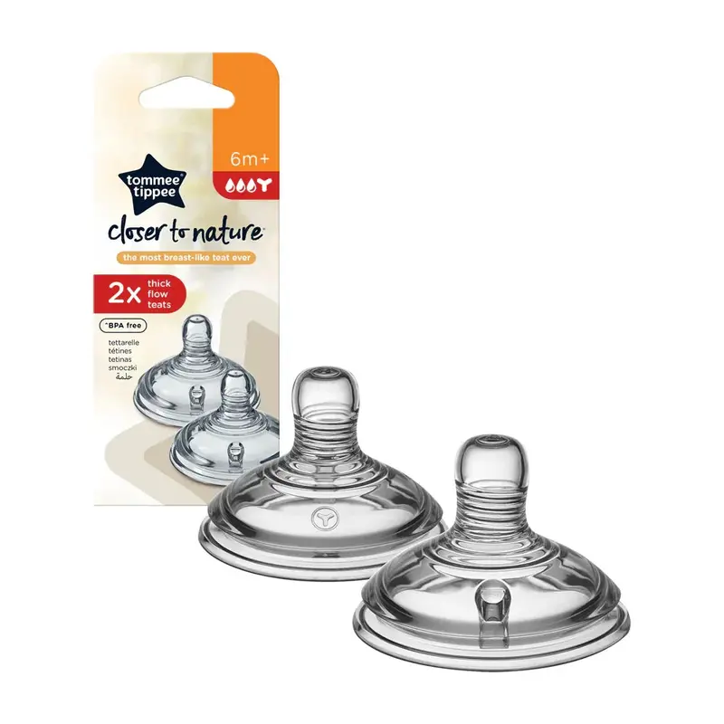 Tommee Tippee Thick Flow Teats (6m+)