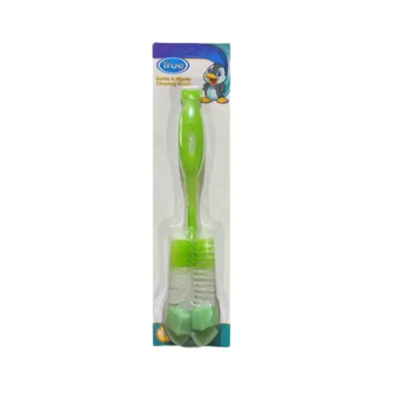True Bottle & Nipple Brush  Green