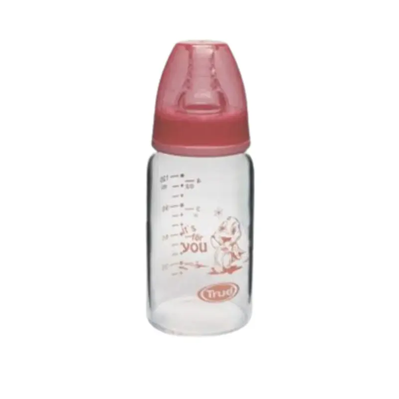 True Gold Crystal Feeding Bottle 120ml  Pink
