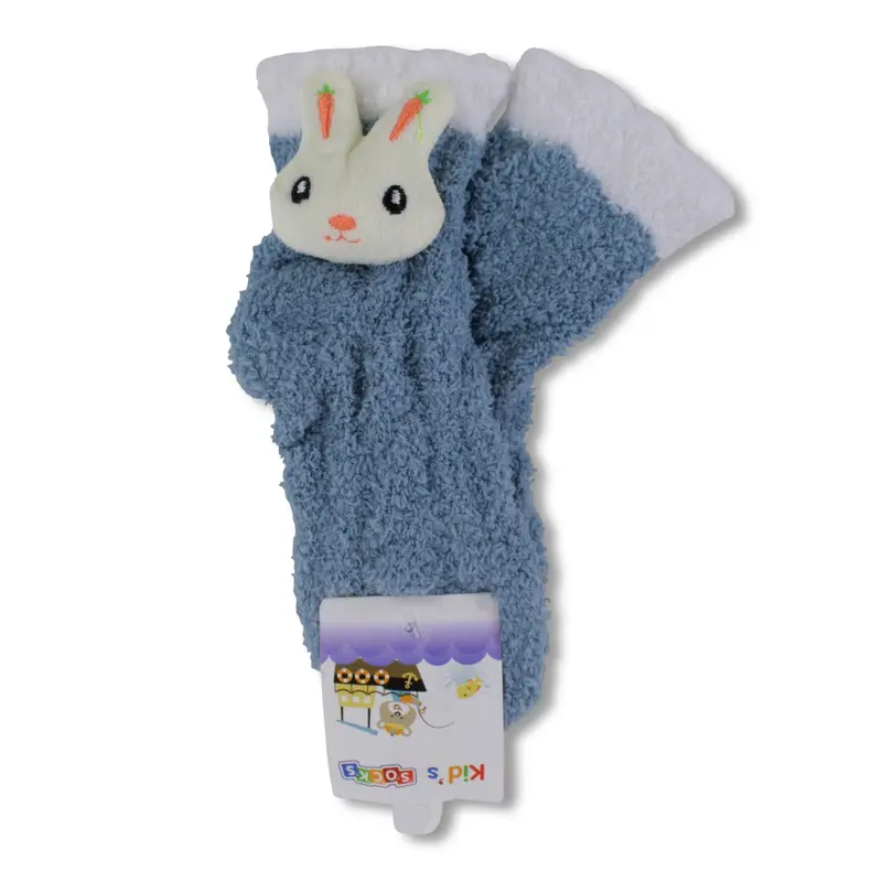 Unisex Socks  Blue with Rabbit Design