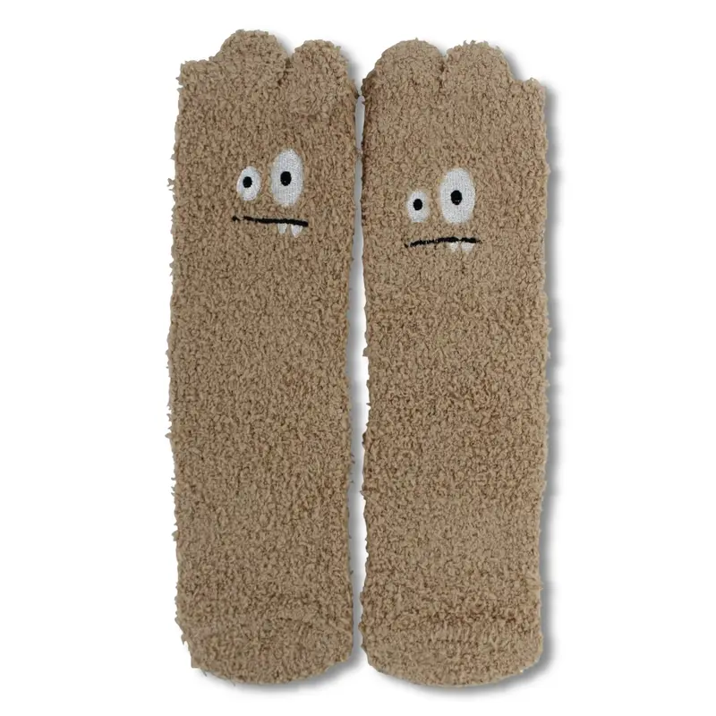 Unisex Socks  Coffee with Cartoon Character Design