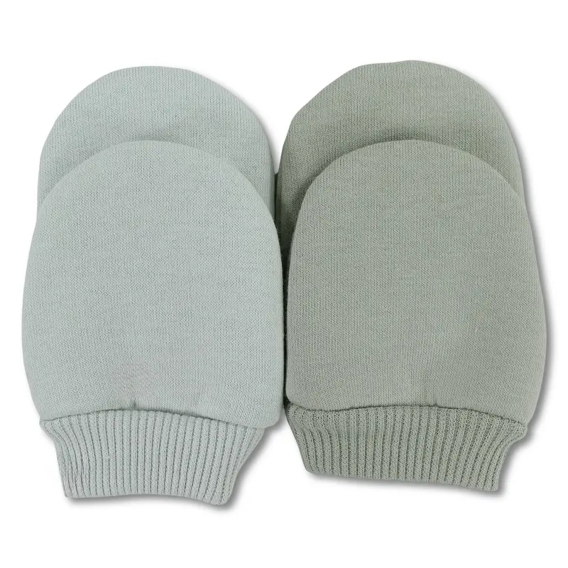 Baby Boys Cotton Hand Mittens Set  Aqua/Mint (Pack of 2)