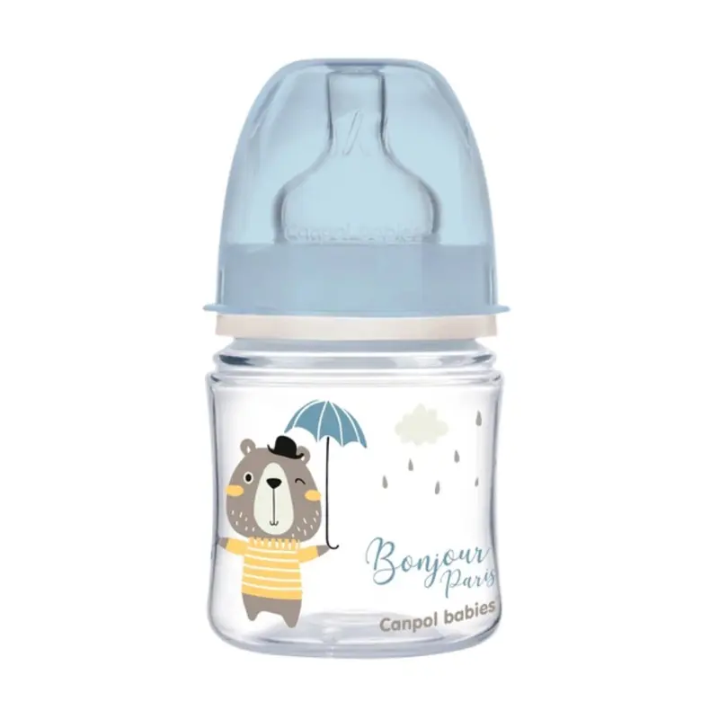 Canpol babies Anti-colic Wide Neck Bottle 120ml  EasyStart BONJOUR PARIS