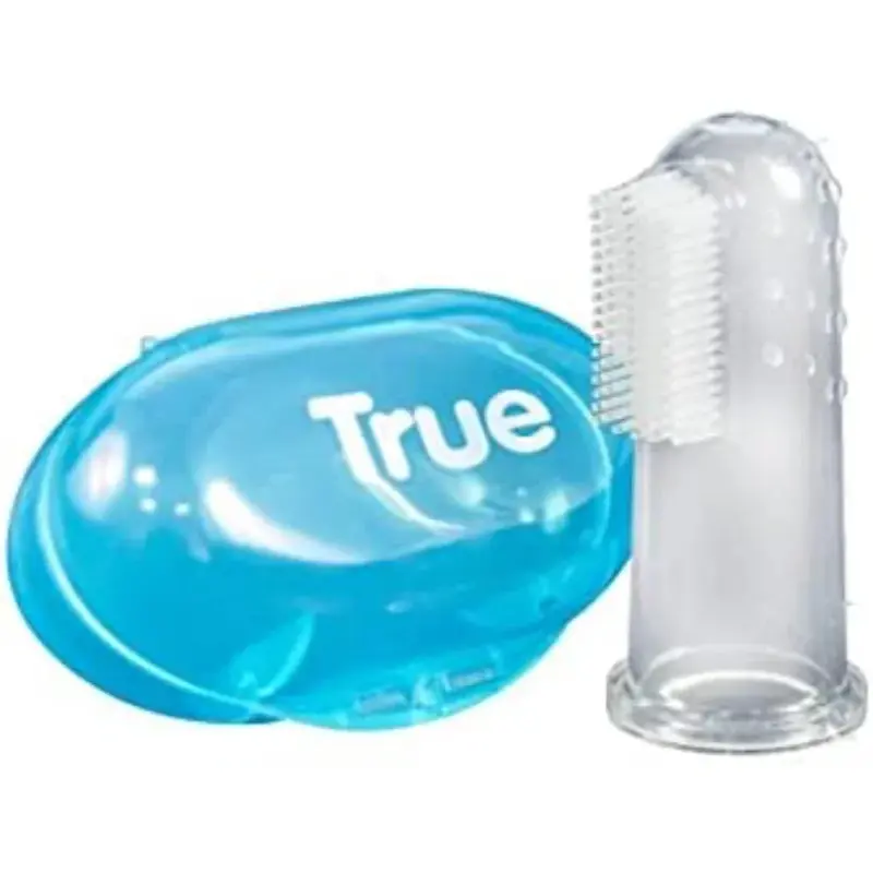 True Finger Toothbrush with Massager  Blue