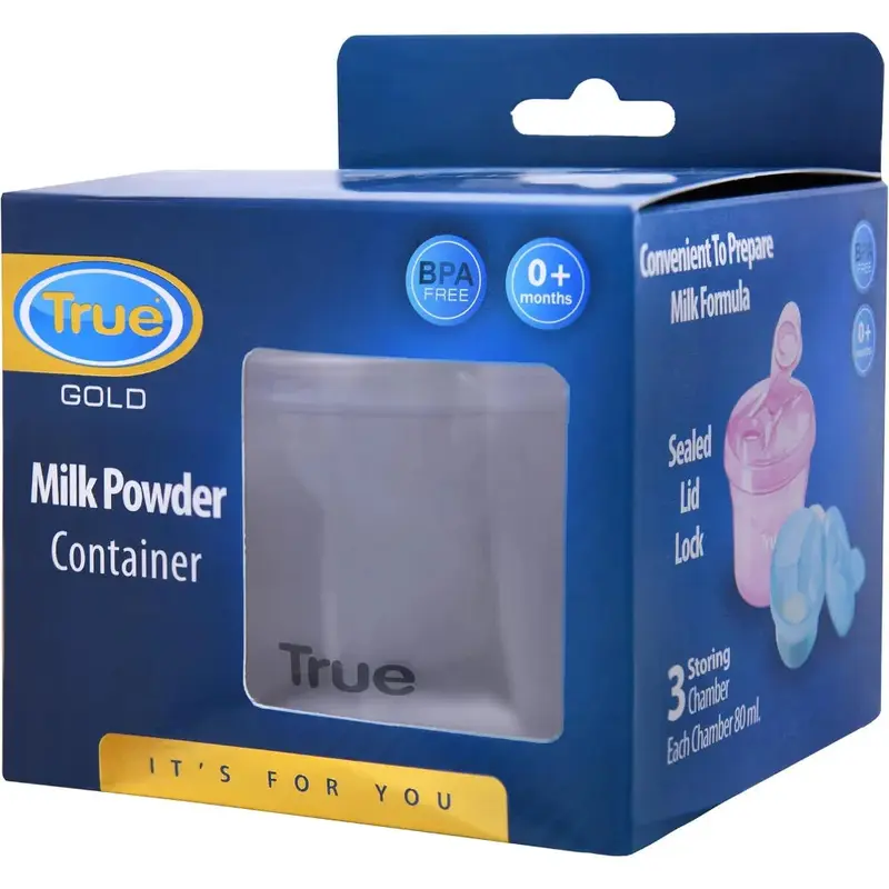 True Gold Milk Powder Container - 3 Compartments