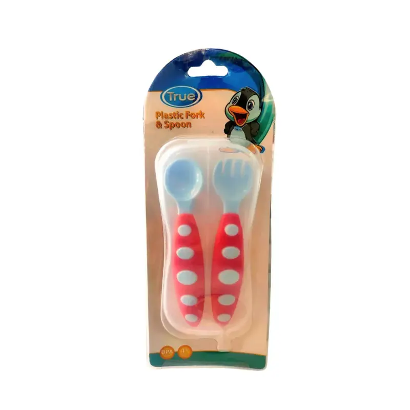 True Plastic Spoon & Fork Set With Case