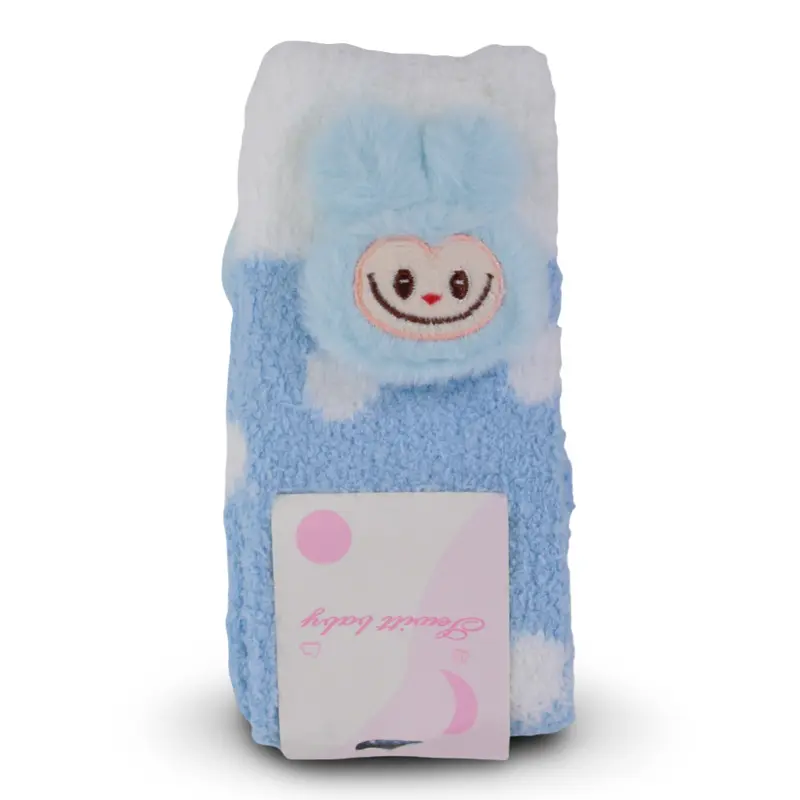 Unisex Socks  Baby Blue with Labubu Design