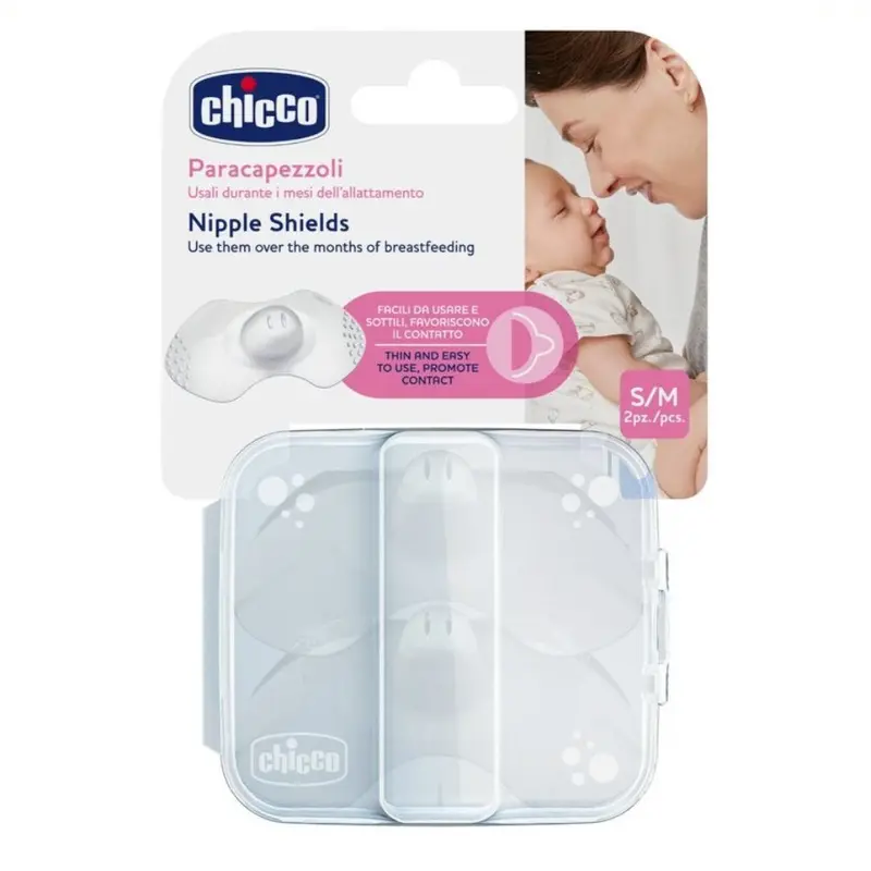 Chicco Silicone Nipple Shields S/M Transparent