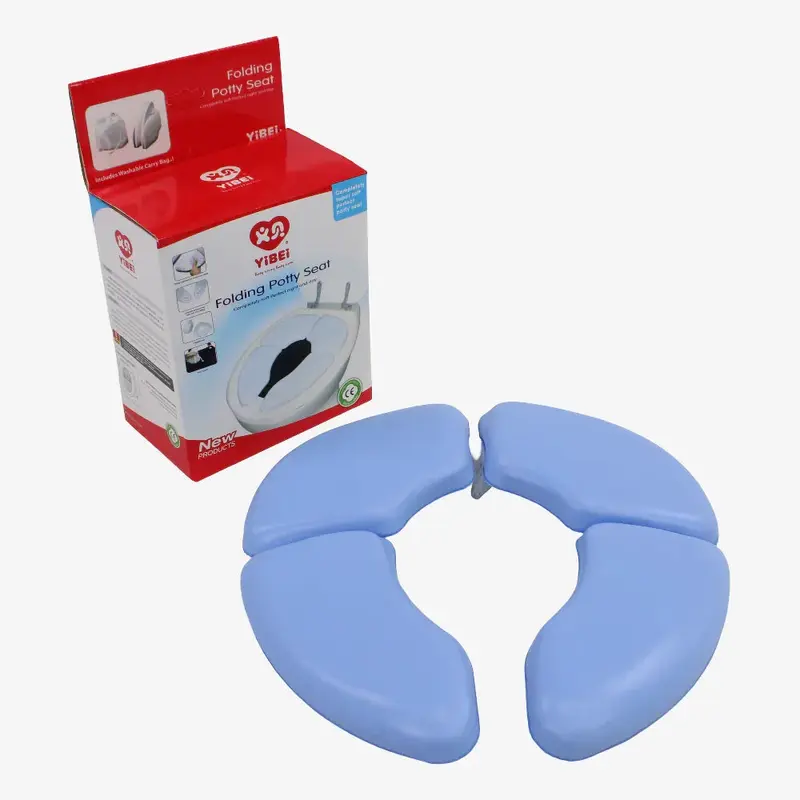 Foldable Toilet Seat  Light Blue