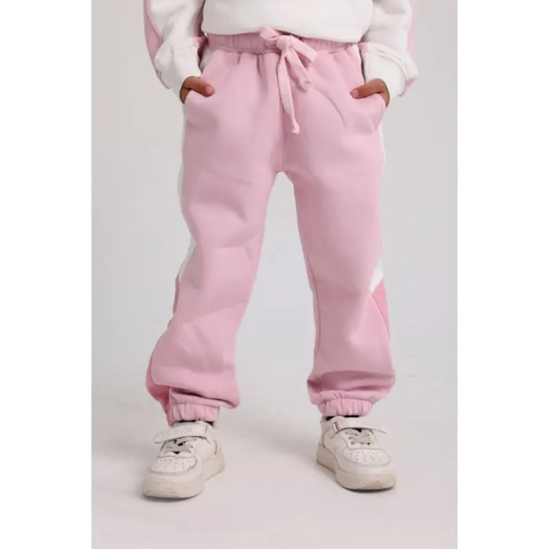 Girls Cotton Sweatpants  Pink