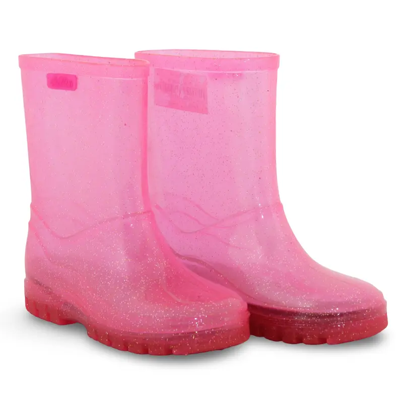 Girls Rubber Rain Boots  Fuchsia
