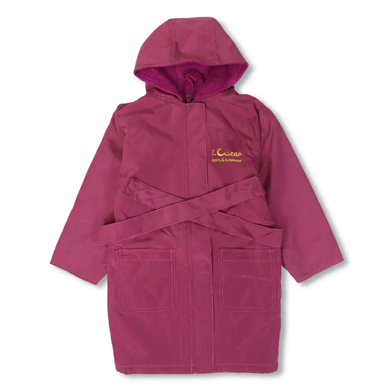 Girls Waterproof Swim Robe  Dusty Pink