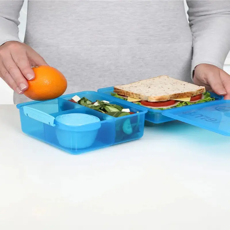 Sistema Plastic Lunch Box Blue- 2L