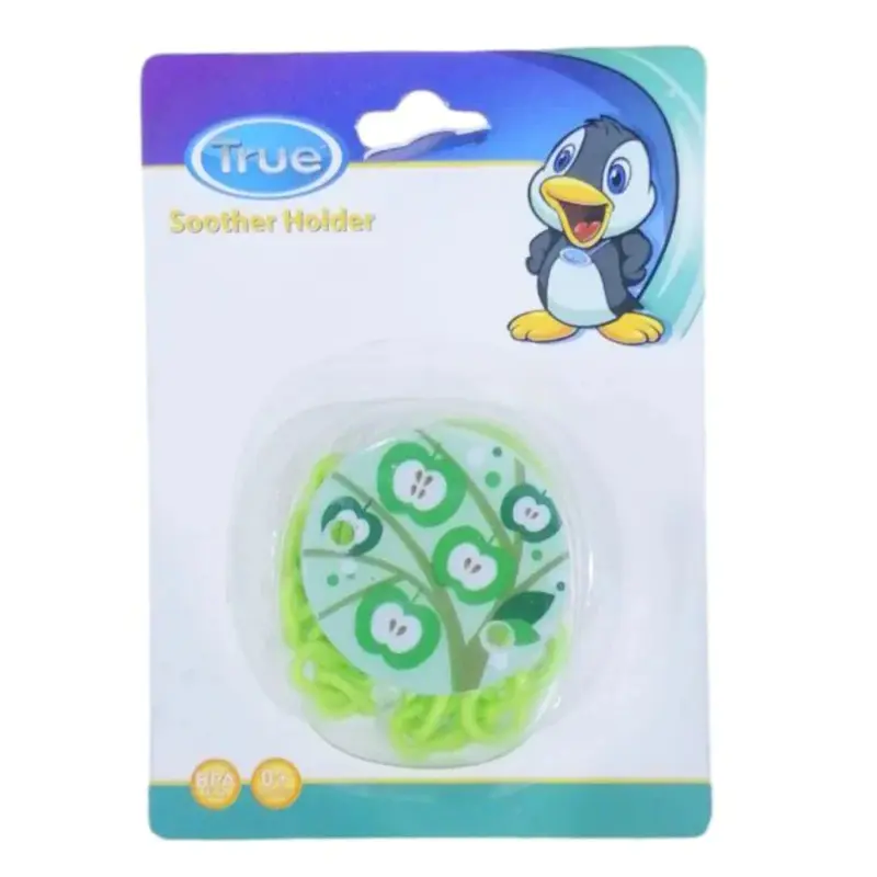 True Printed Pacifier Chain  Green