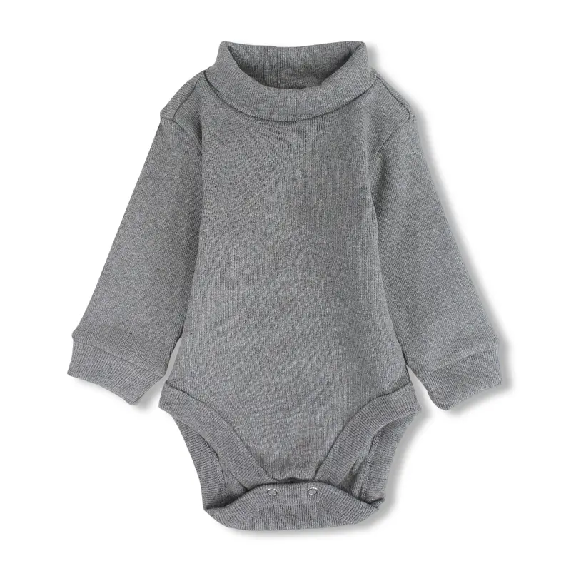 Unisex Baby Cotton High Collar Bodysuit